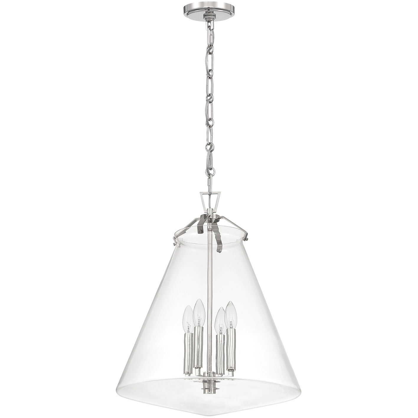 Voss Pendant Ceiling Light in Polished Nickel