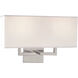 Sconces 2 Light 16 inch Brushed Nickel Wall Sconce Wall Light in Incandescent