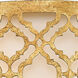 Arabella 2 Light 16 inch Distressed Gold Flush Mount Ceiling Light, Gilded Nola