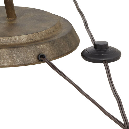 Everly 63 inch 60.00 watt Copper Bronze with Gold Floor Lamp Portable Light, KI Essentials