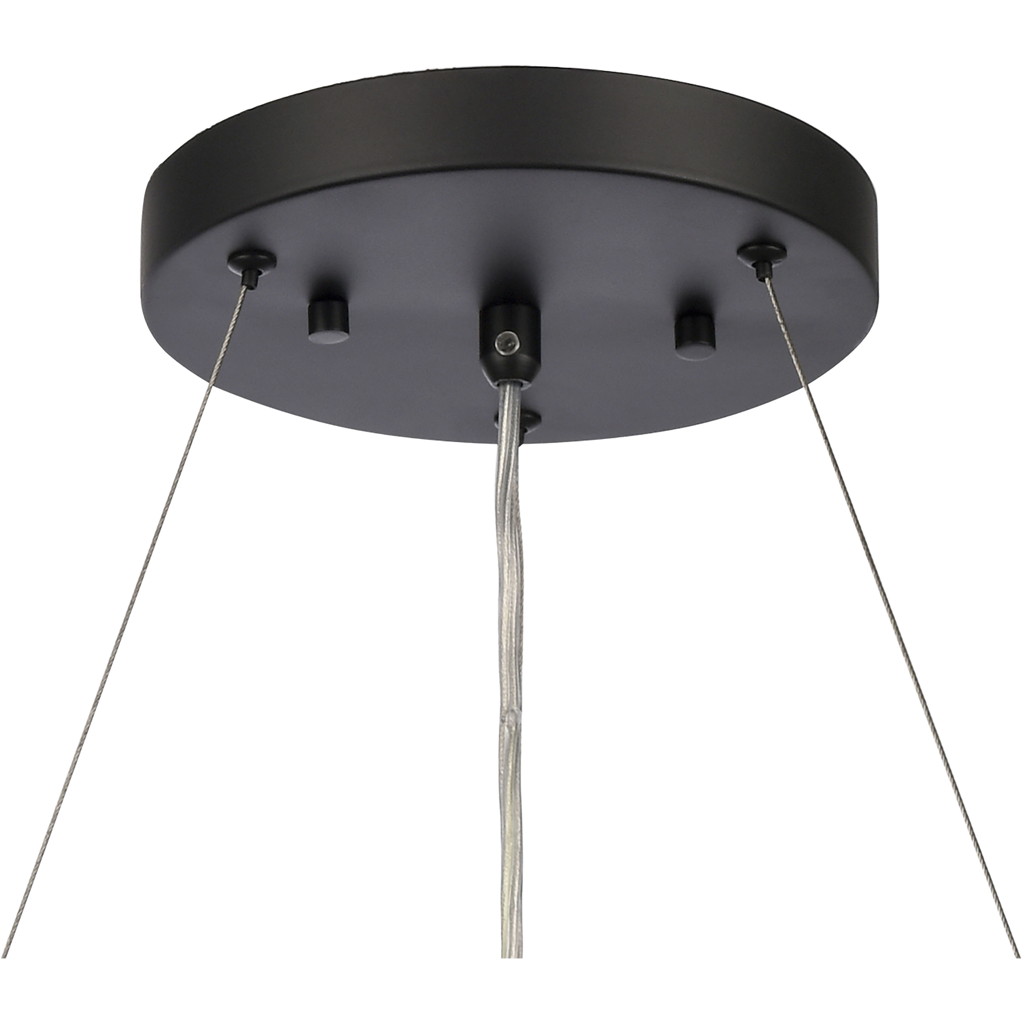 Fantania 4 Light 18 inch Matte Black Chandelier Ceiling Light