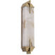 Harman Wall Lamp Wall Light in Antique Brass with Alabaster