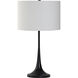 Salvora 27 inch 100 watt Black Table Lamp Portable Light