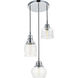 Kenna 3 Light 17.3 inch Chrome Pendant Ceiling Light