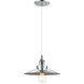 Bulstrode's Workshop 1 Light 10.25 inch Chrome Pendant Ceiling Light in Chrome and Chrome