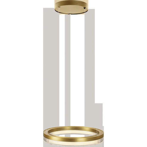 Evaline LED 23.62 inch Brushed Champagne Pendant Ceiling Light