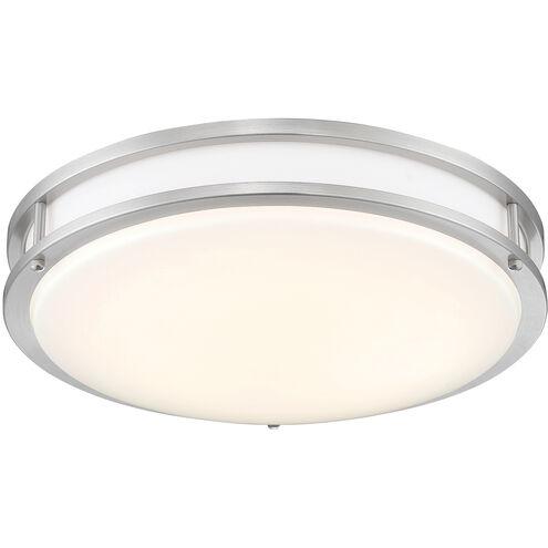 EnviroLite LED 16 inch Brushed Nickel Smart Flush Mount Ceiling Light