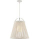 Parnell 1 Light 24 inch Gesso White Pendant Ceiling Light, Medium
