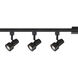 EnviroLite 3 Light 120 Black Track Kit Ceiling Light, Small Step