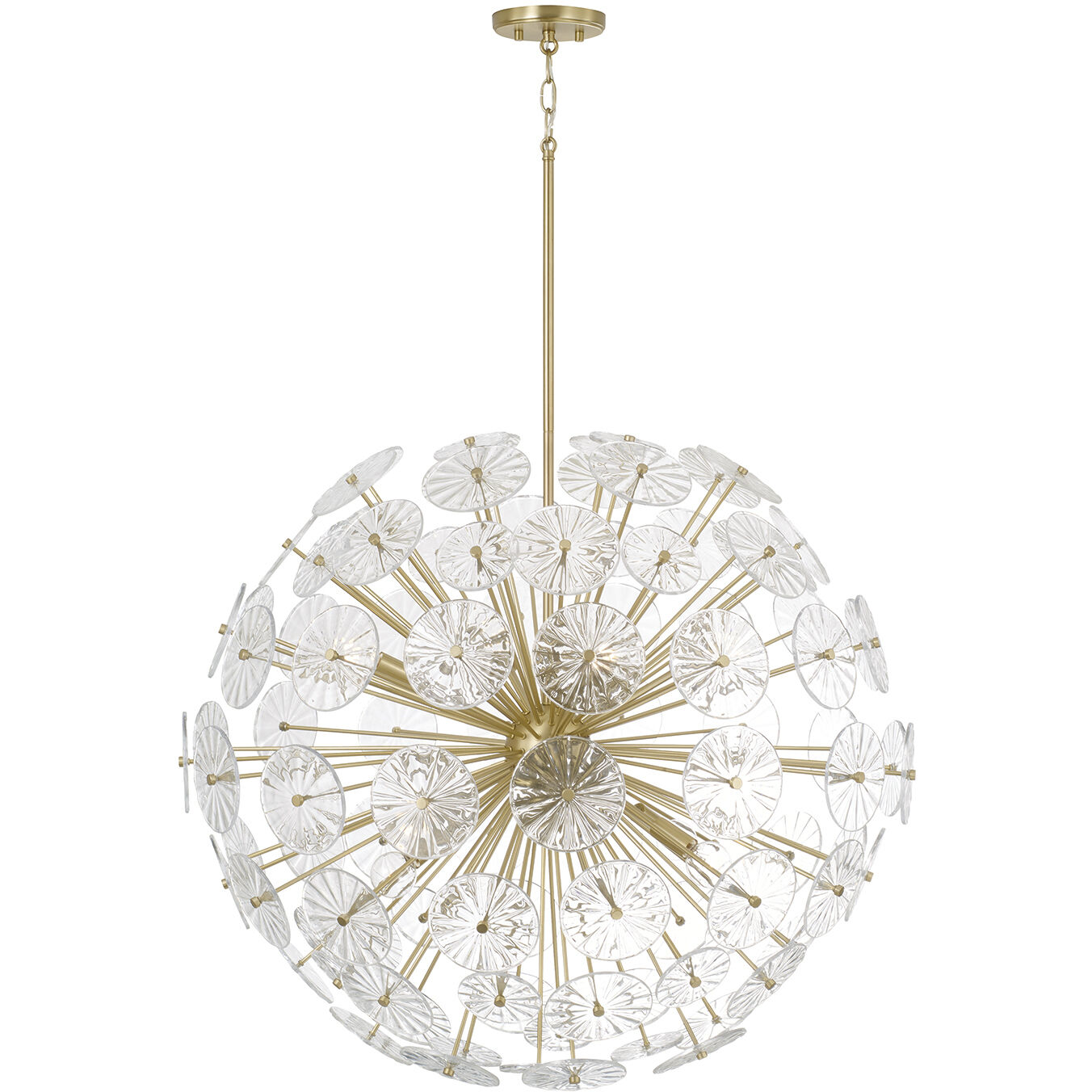Emelie 8 Light 33 inch Matte Brass Chandelier Ceiling Light