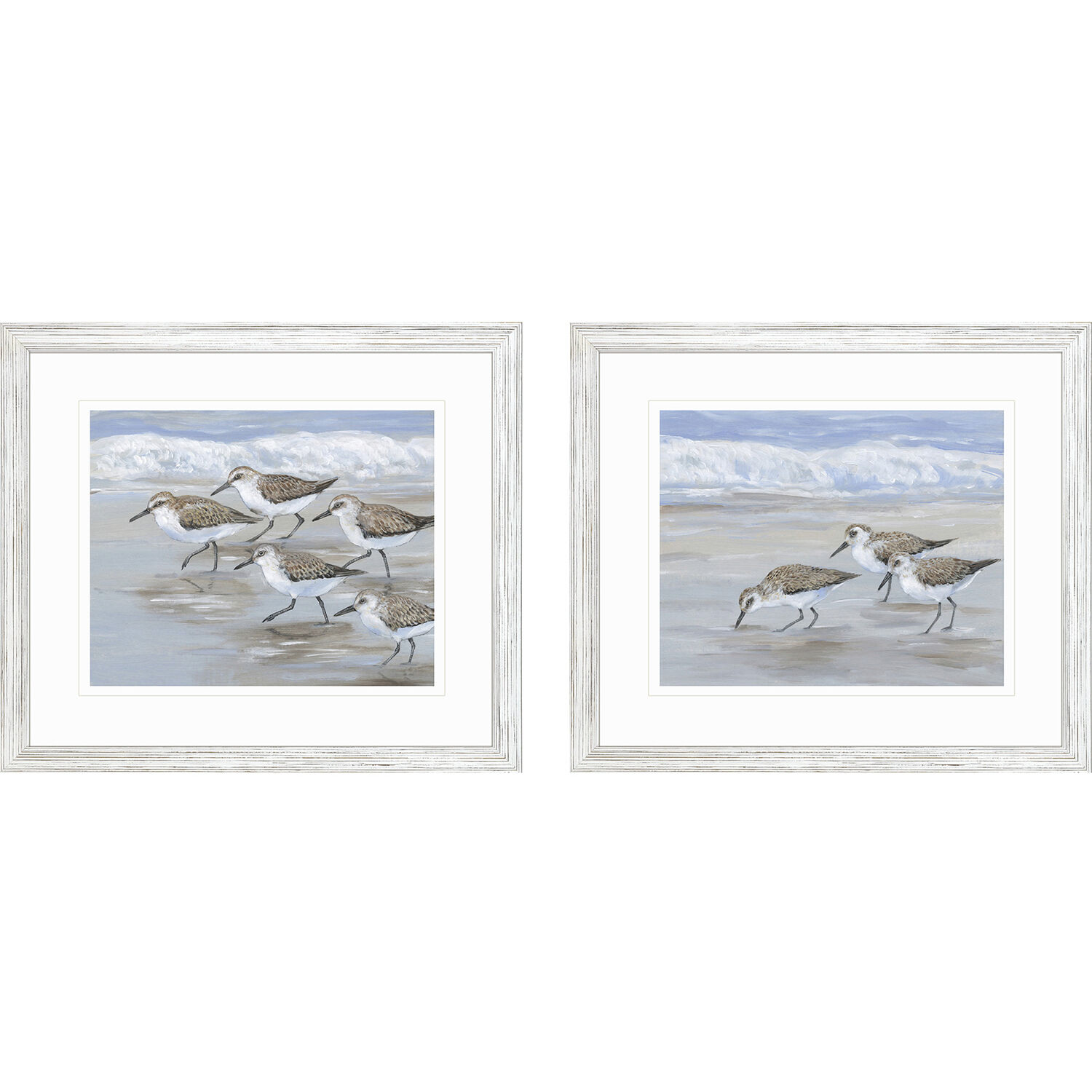 Animals Blue and White Framed Art