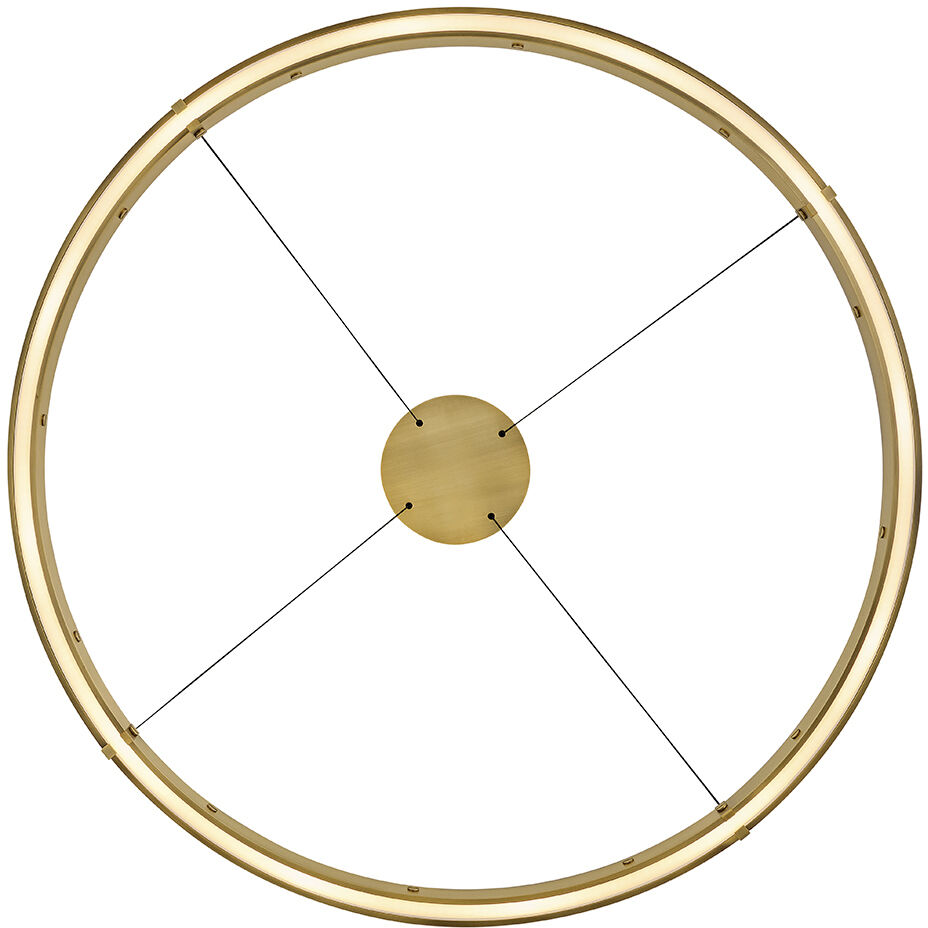 Althea LED 53 inch Lacquered Brass Chandelier Ceiling Light