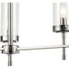 Melinda 3 Light 21 inch Polished Chrome with Clear Chandelier Ceiling Light