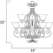 Manor 9 Light 33 inch Oil Rubbed Bronze Multi-Tier Chandelier Ceiling Light