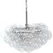 Bubbles 1 Light 27.5 inch Clear Chandelier Ceiling Light in Brushed Nickel, Clear Glass