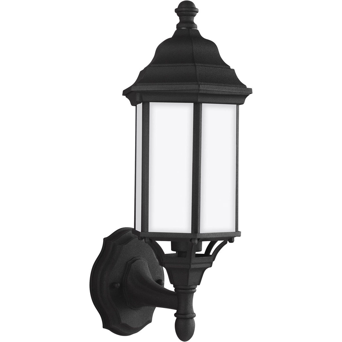 Sevier 1 Light 16.25 inch Black Outdoor Wall Lantern, Small