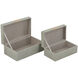 Anita Gray Faux and Gold Decorative Storage Box