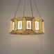 Austen LED 36 inch Aged Brass Chandelier Ceiling Light