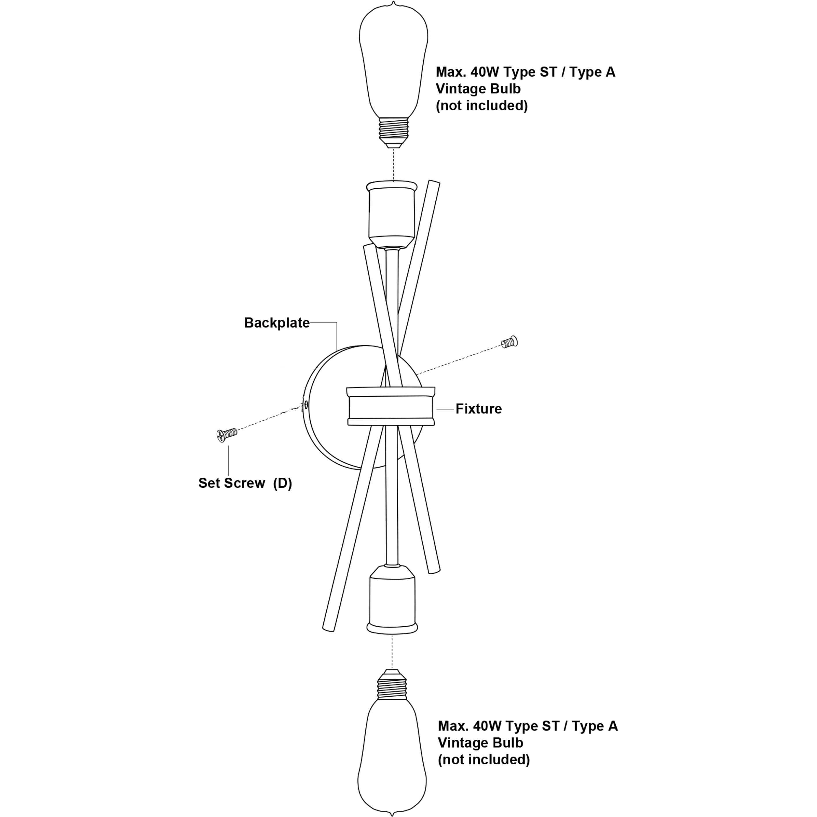 Estelle LED 4.75 inch Natural Brass Wall Light