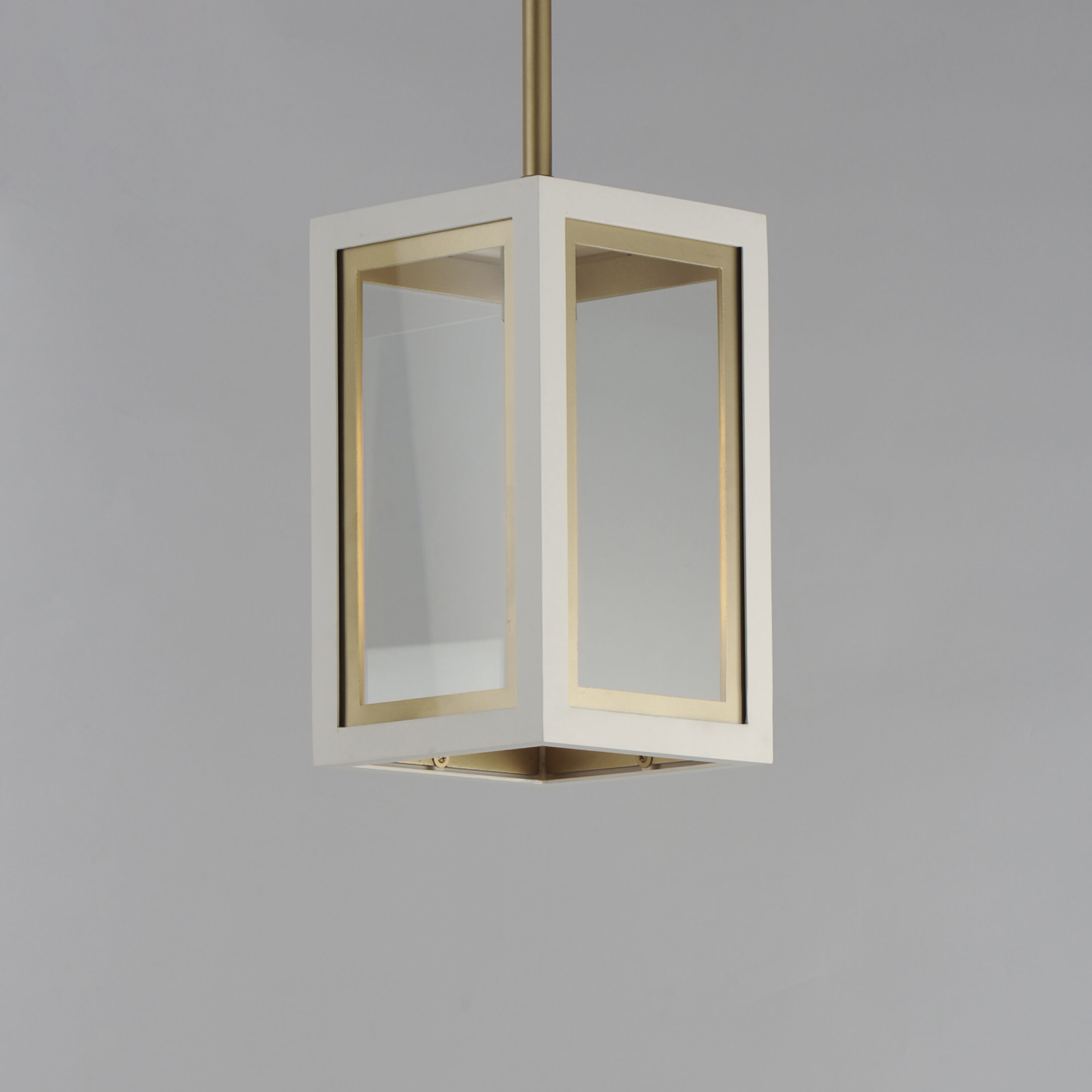 Neoclass 1 Light 7 inch White/Gold Outdoor Pendant in White and Gold