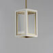 Neoclass 1 Light 7 inch White/Gold Outdoor Pendant