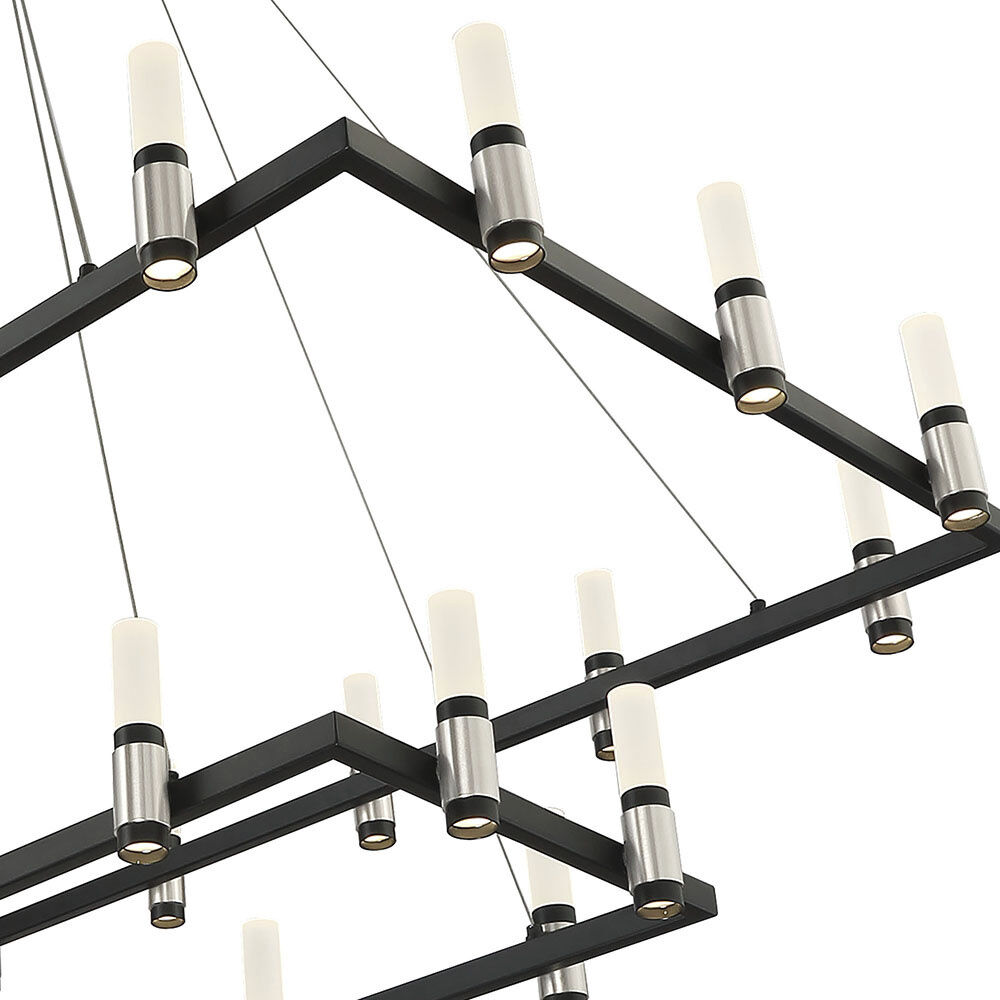 Altamont LED 27 inch Satin Nickel/ Black Chandelier Ceiling Light