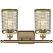 Nestbrook 2 Light 16 inch Brushed Brass Bath Vanity Light Wall Light
