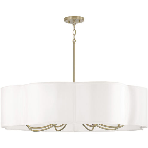 Sabine 8 Light 36 inch Matte Brass Chandelier Ceiling Light
