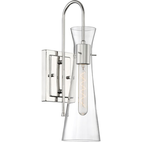 Bahari 1 Light 5 inch Polished Nickel Vanity Light Wall Light