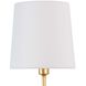 Parasol 1 Light 6 inch Gold Leaf Wall Sconce Wall Light