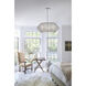 Lisa McDennon Luca 3 Light 21.25 inch Polished Chrome Indoor Chandelier Ceiling Light, Convertible to Semi-Flush