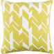 Inga 18 inch Lime, White Pillow Kit