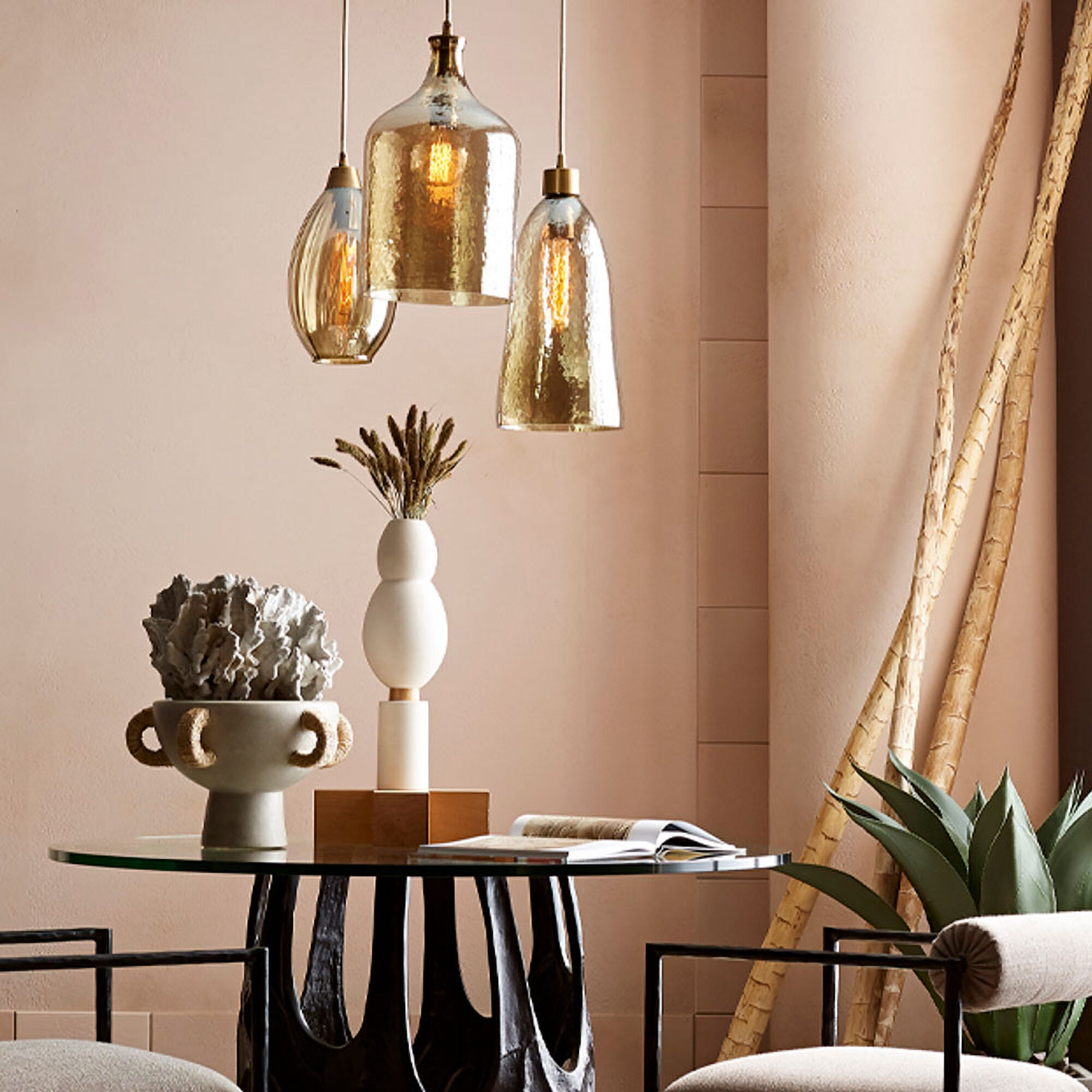 Clyde Fossil Gray Centerpiece