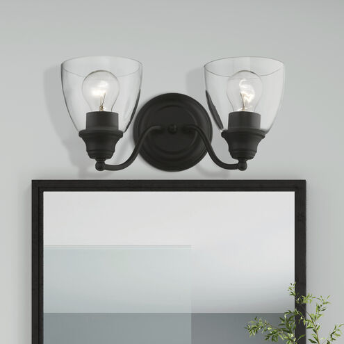 Montgomery 2 Light 14 inch Black Vanity Sconce Wall Light