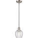 Ballston Norfolk LED 6 inch Brushed Satin Nickel Mini Pendant Ceiling Light in Clear Glass