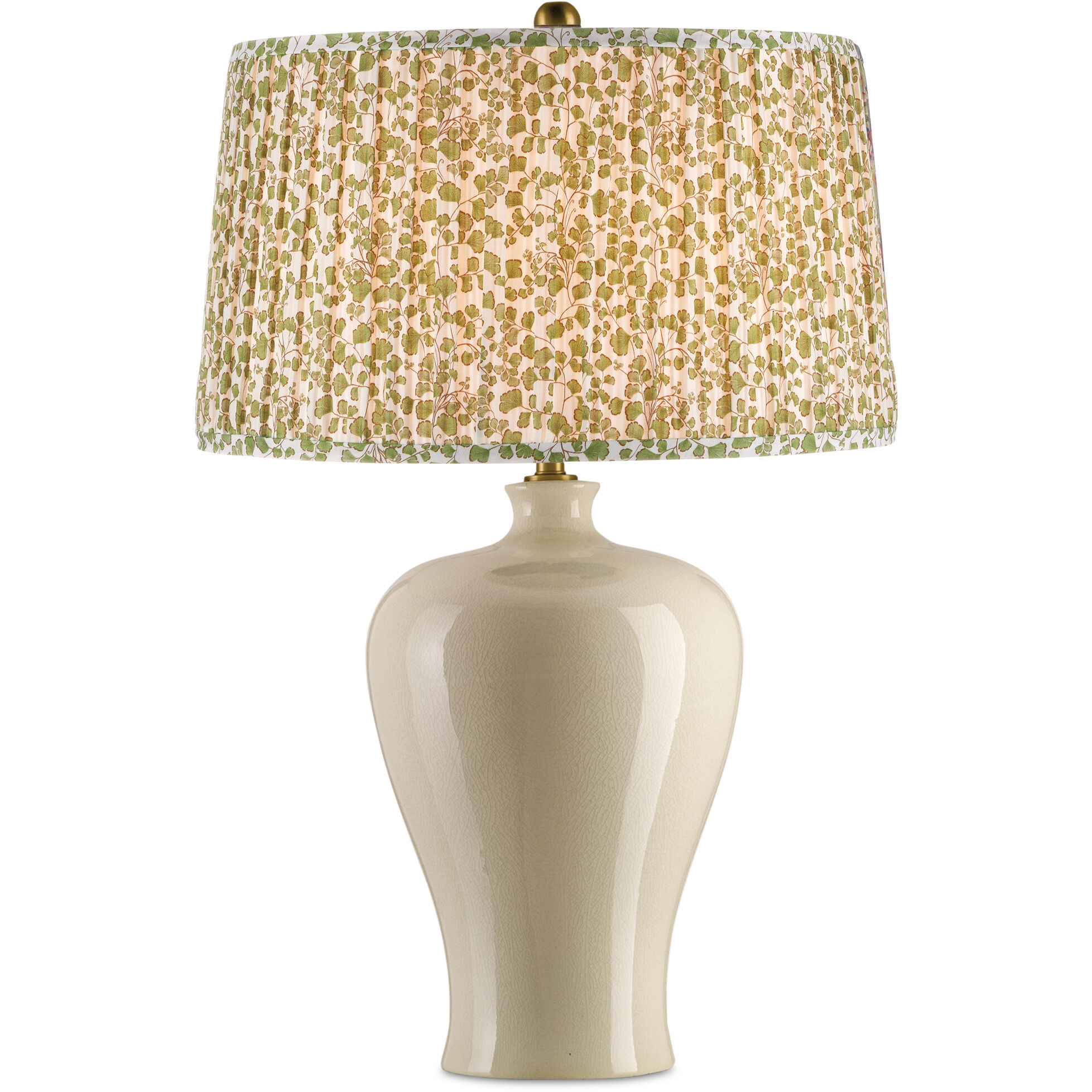 Maiden Green/Ivory Tapered Lamp Shade