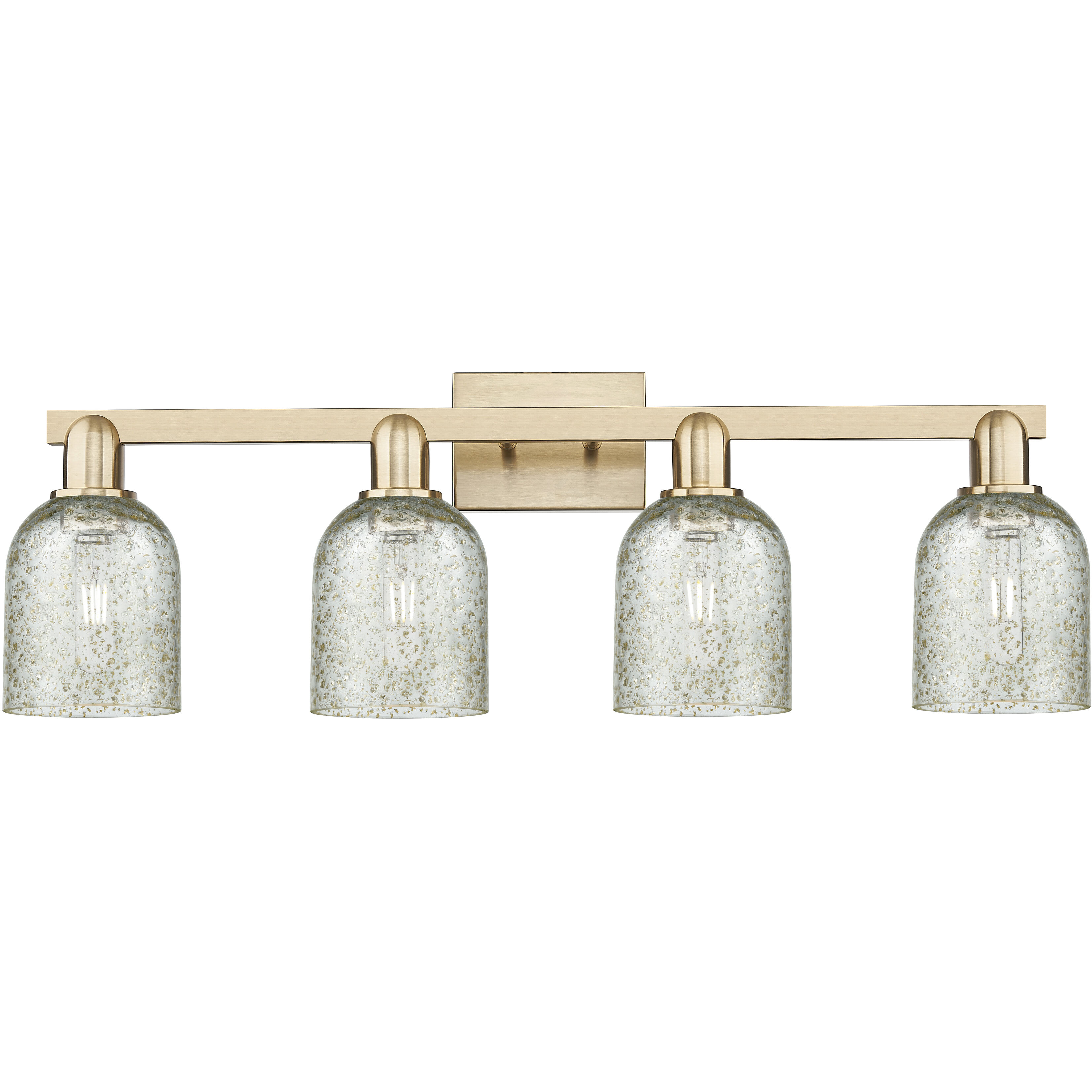 Arcadia Caledonia 4 Light 32 inch Champagne Bronze Bath Vanity Light Wall Light in Mica