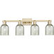Arcadia Caledonia 4 Light 32 inch Champagne Bronze Bath Vanity Light Wall Light in Mica