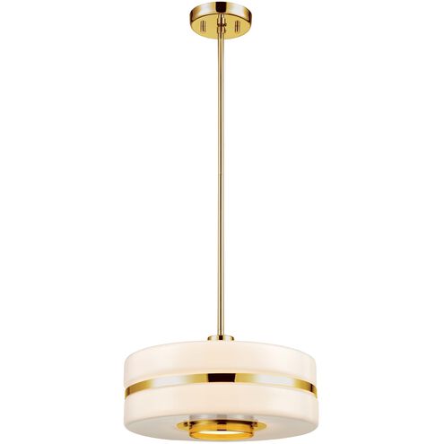 Orchestra 1 Light Satin Brass Pendant Ceiling Light