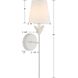 Broche Sconce Wall Light in Matte White