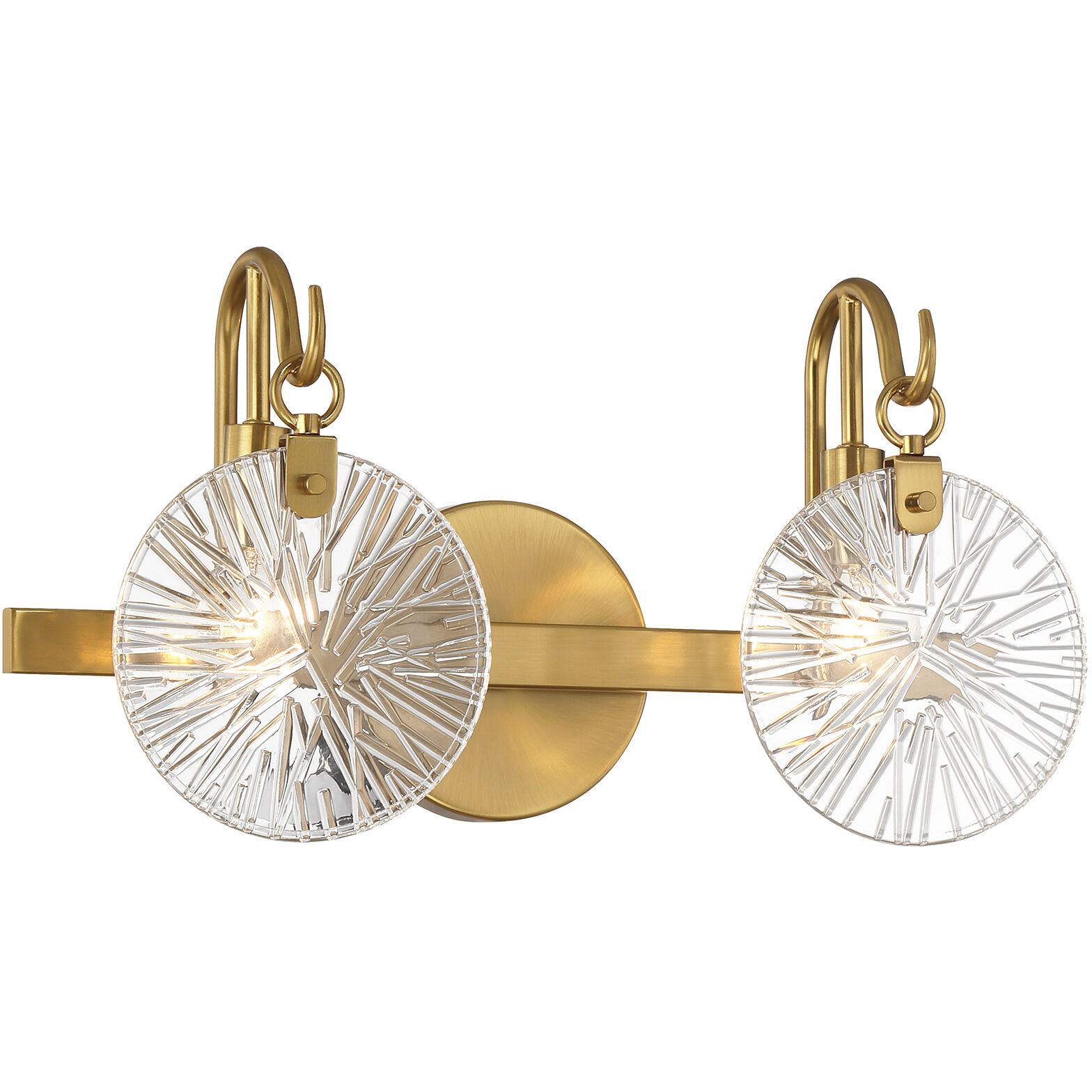 Addison 2 Light 16 inch Warm Brass Bathroom Vanity Light Wall Light