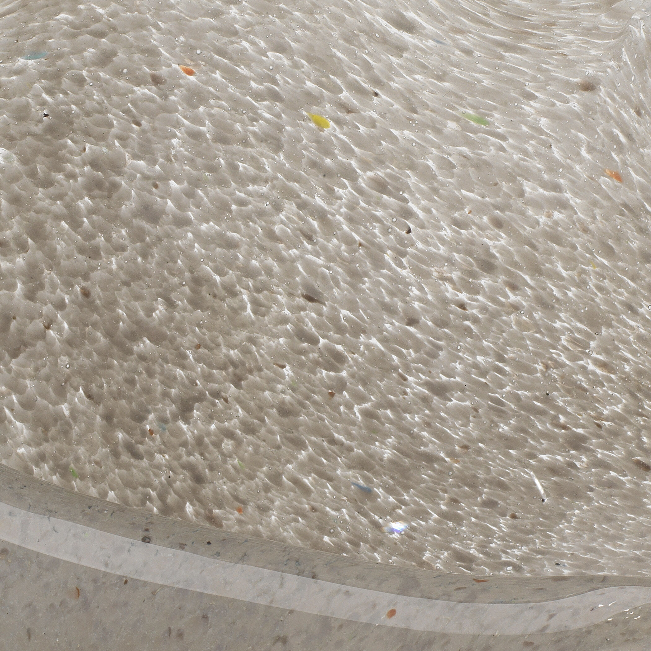 Triton Warm Grey Glass Shell