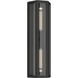 Berens 2 Light 24 inch Textured Black Outdoor Wall Light