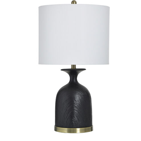 Cameron 28 inch 150.00 watt Satin Black Table Lamp Portable Light