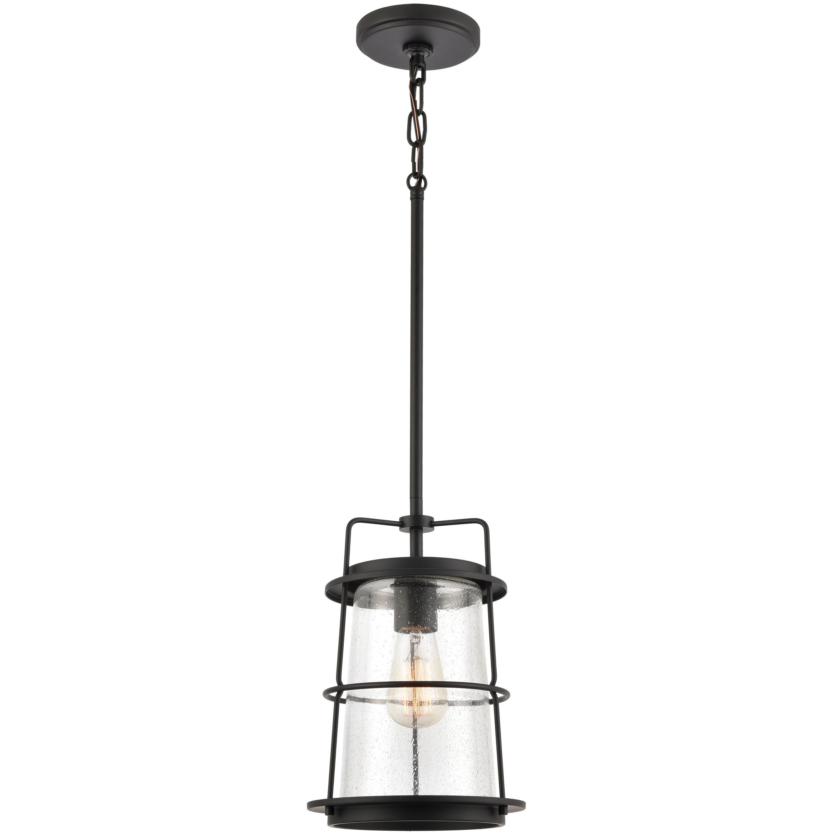 Kennington 1 Light 8 inch Black Mini Pendant Ceiling Light