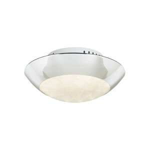 Rolland LED 11 inch Polished Chrome Semi-Flush Mount Ceiling Light