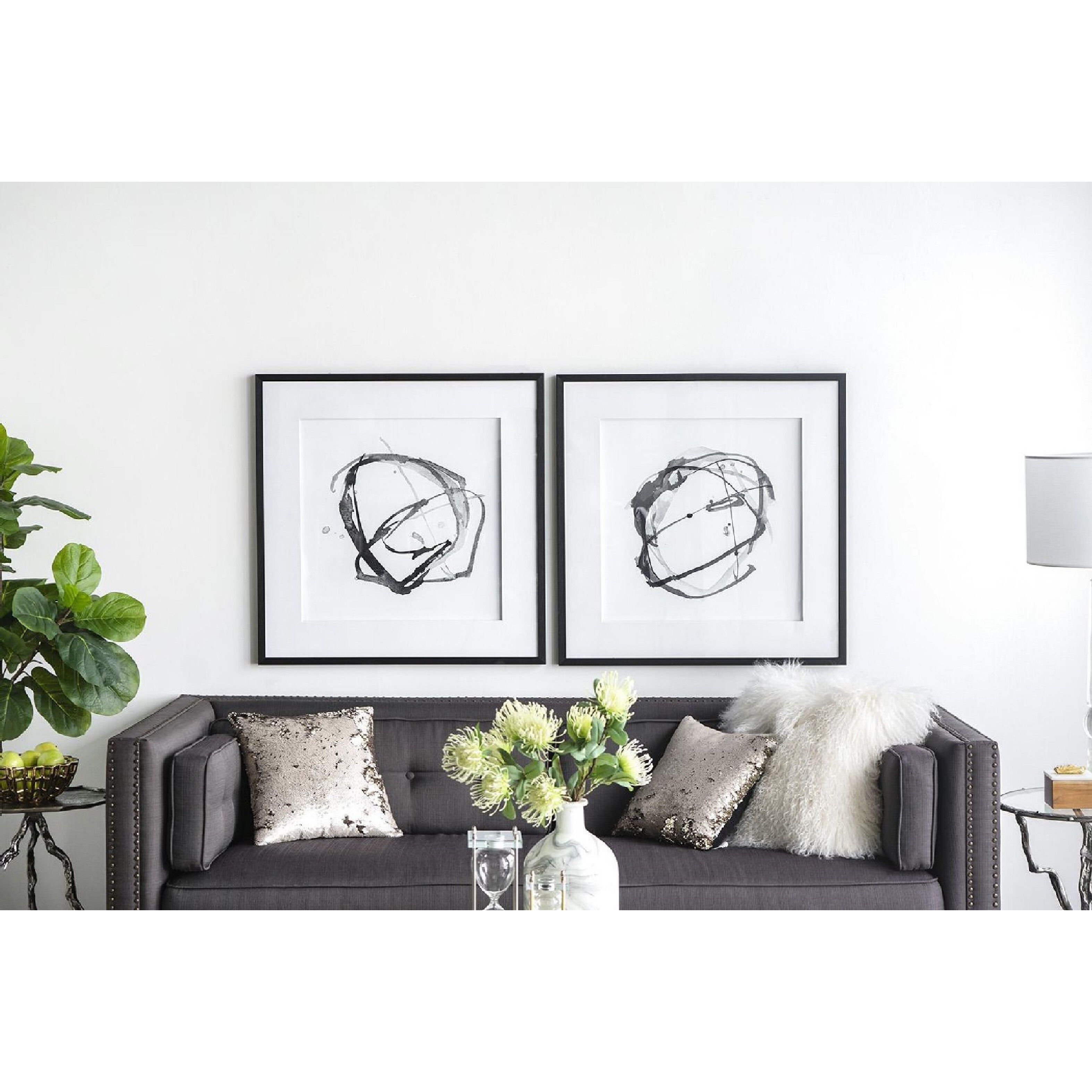 Abstract Black Wall Art