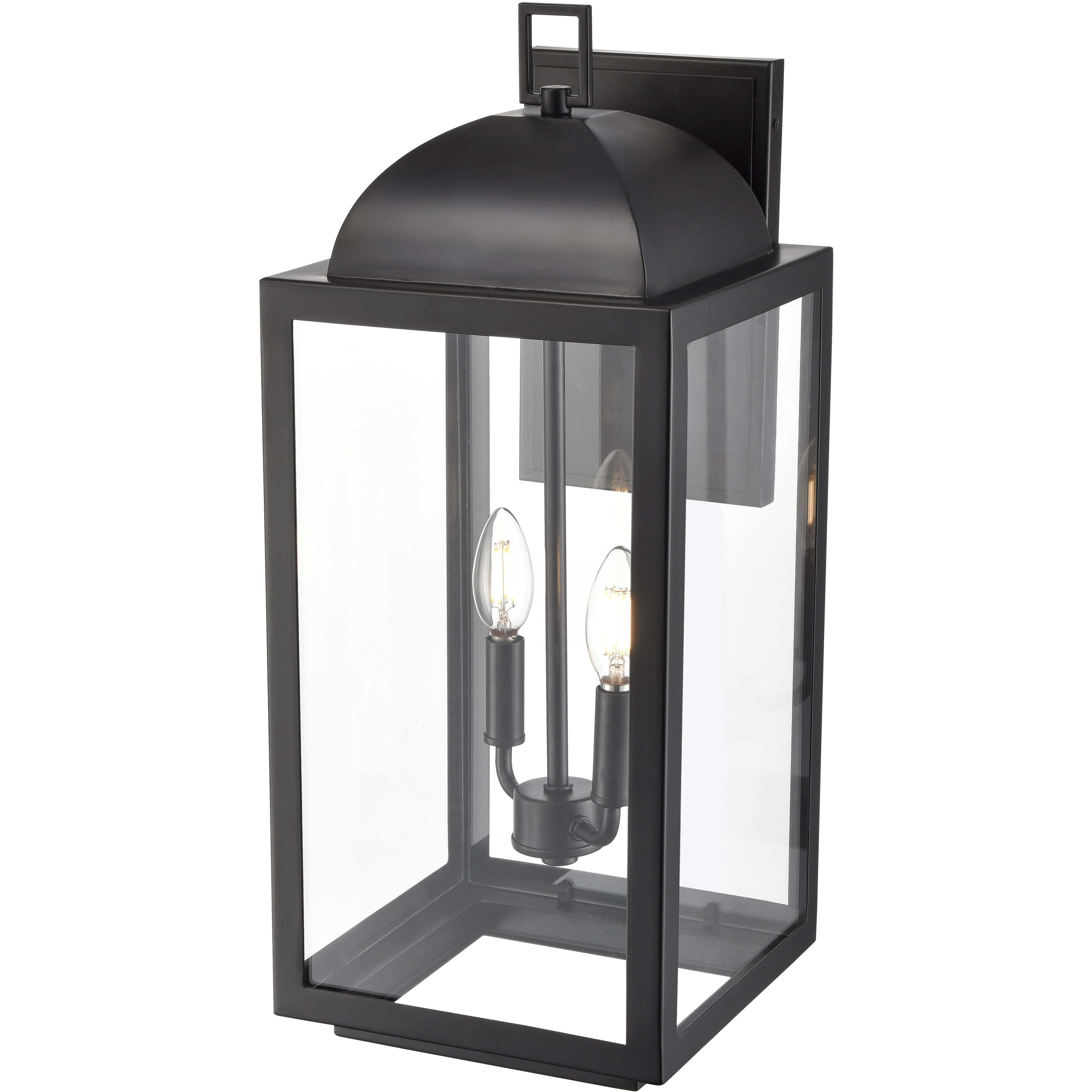 Beaufort 2 Light 22.25 inch Powder Coated Black Outdoor Wall Sconce