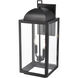 Beaufort 2 Light 22.25 inch Powder Coated Black Outdoor Wall Sconce