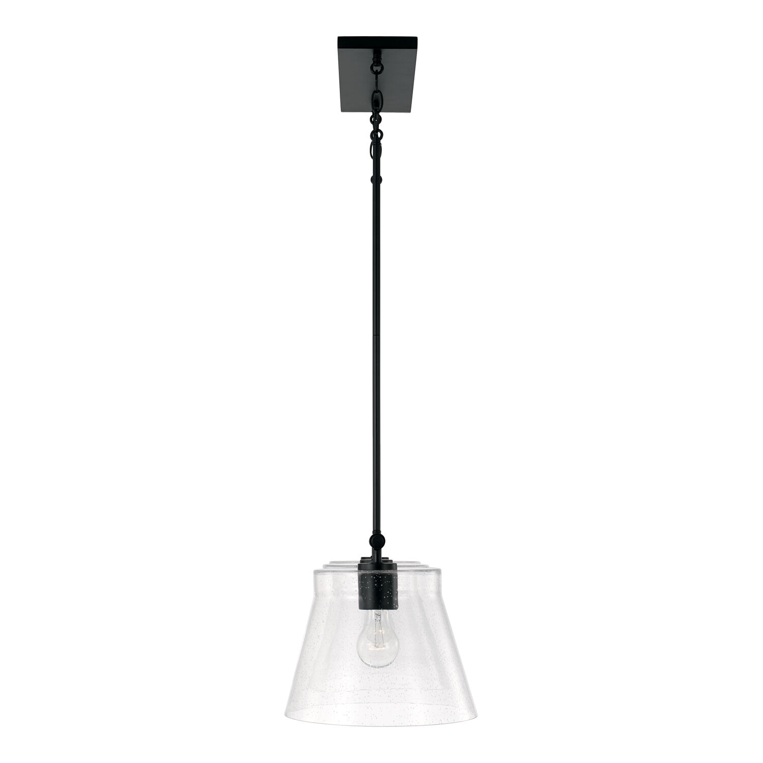 Baker 3 Light 44.5 inch Matte Black Island Ceiling Light